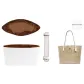 (Ecru) City33 Two-Piece Set[Shoulder Strap Pad+Brown Waterproof Liner]❤No Compartment