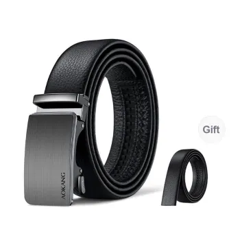 AOKANG Top Grain Cow Leather Belts Men's 3.5CM