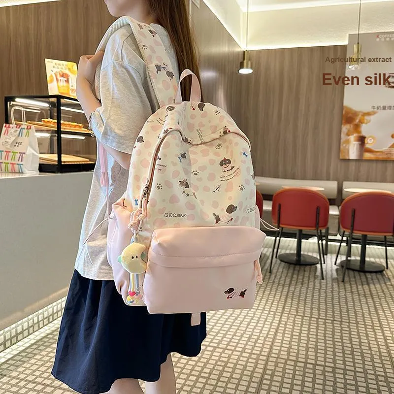 DCLOUD Nylon Backpack Regular Women's Multicolor-9