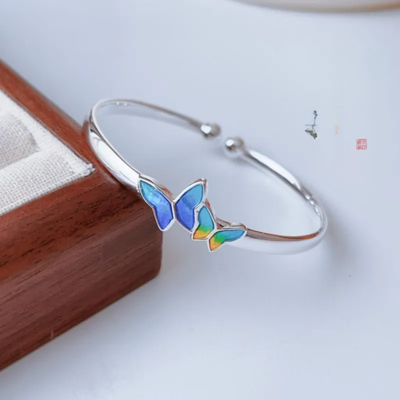 U state 999 Fine Silver Sterling Silver Bracelets Women's-2