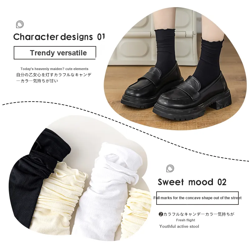 MIIOW Knee High Socks Women's 5 Pack-13