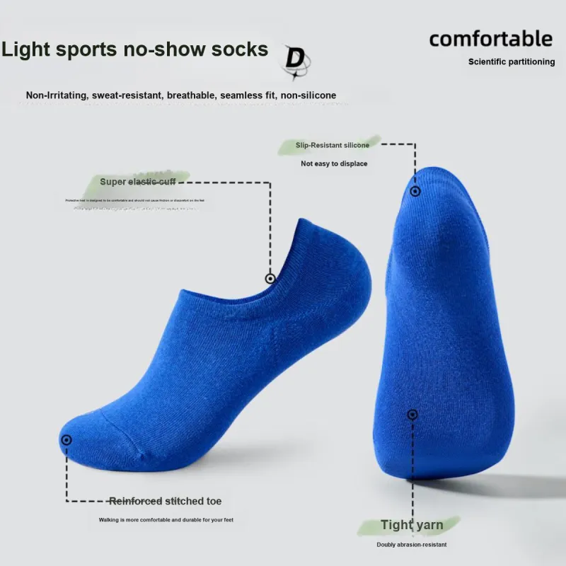 ZEROIN No Show Socks Men's 5 Pack-10