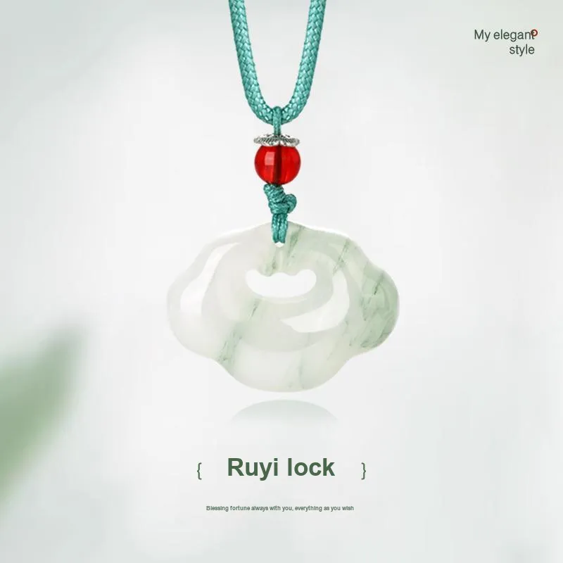 JINLIUFUJIXIANG Tianshan Jade Necklaces Unisex-1