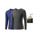 2 Pack Top (Downpour Gray+Sapphire Blue) Dralon Thermal/Antibacterial Soft