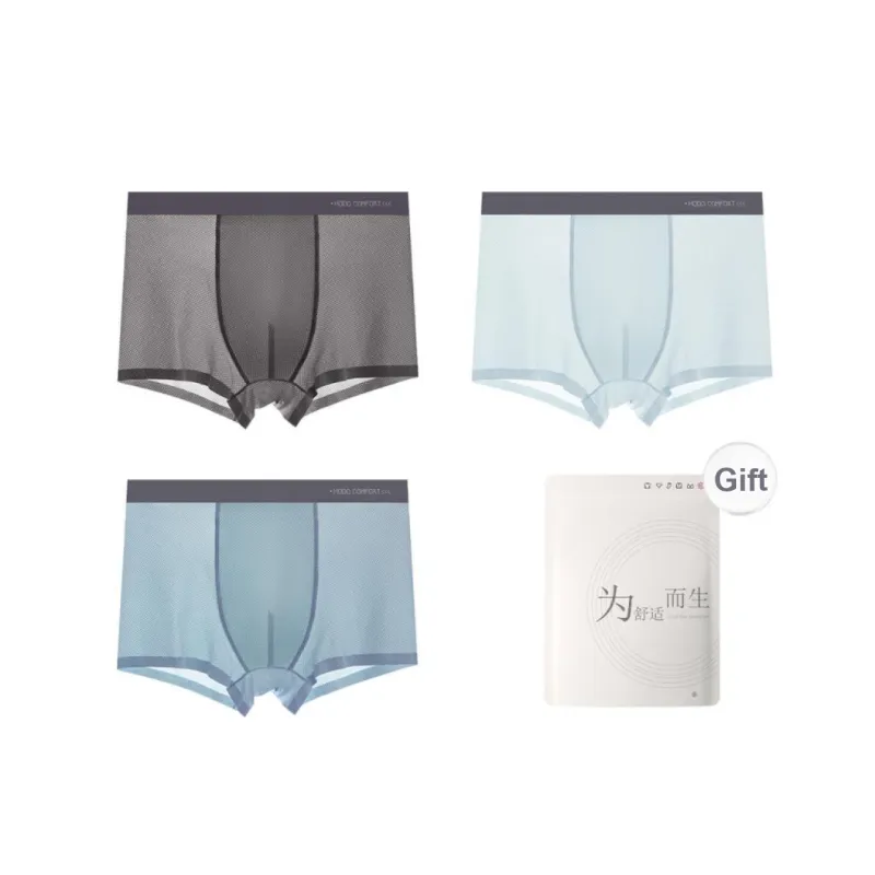 Red Bean Underpants Men's Shopping Bag 3 Pack-0