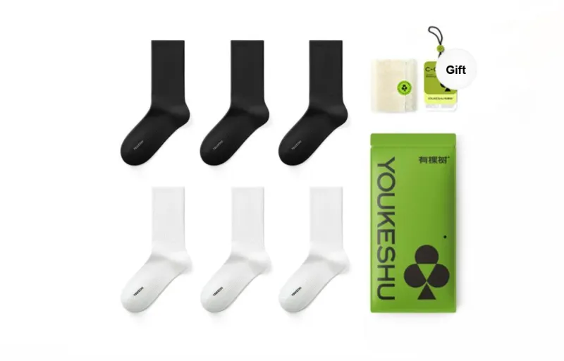 YOUKESHU Unisex Mid Calf Socks-5