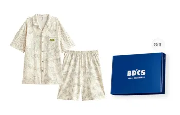 Peninsula City Pajama Set Men's Gift Box Set Apricot