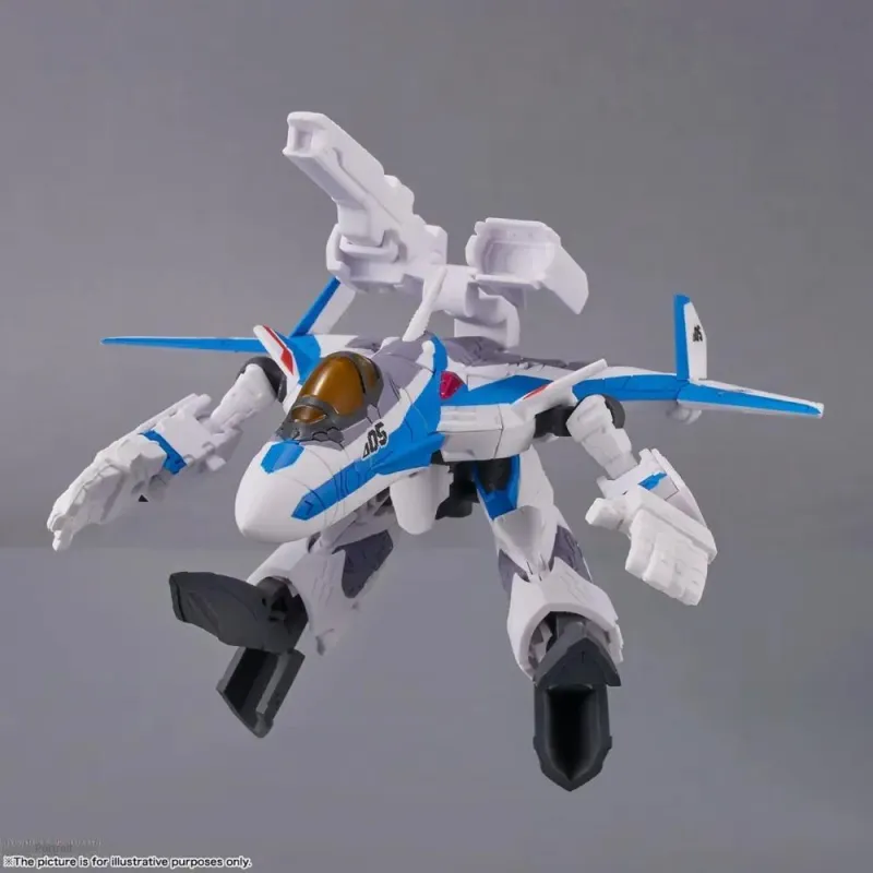 BANDAI Macross Freya TINY SESSION VF-31J Stormy Set 10cm Hobby Model-5