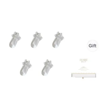 XIA.WA.ZHI.XIU Ankle Socks Women's Box 5 Pack