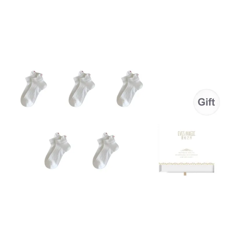 XIA.WA.ZHI.XIU Ankle Socks Women's Box 5 Pack-0