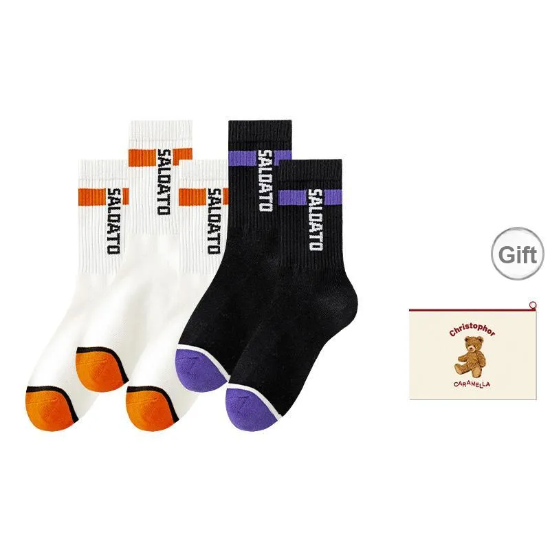 Caramella Mid Calf Socks Men's Shopping Bag Combo Set-11