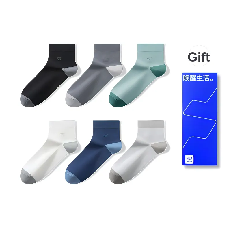 HLA Mid Calf Socks Men's 6 Pack-4