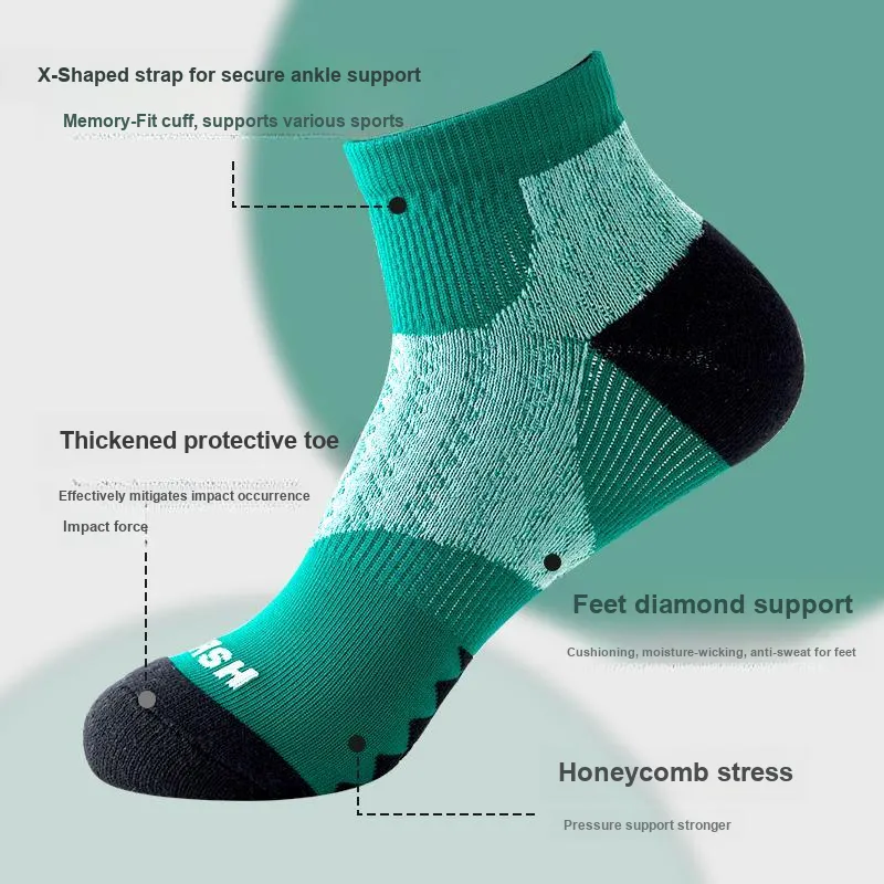 AFISH Ankle Socks Men's Box 5 Pack-3
