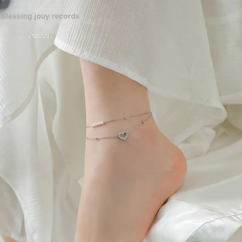 Fu Ru Ji 925 Sterling Silver Anklets Women's-5