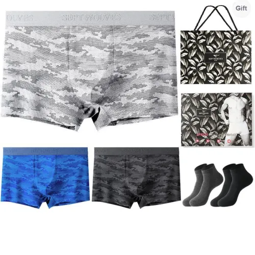 SEPTWOLVES Boxer Shorts Men's Gift Box Set+Shopping Bag