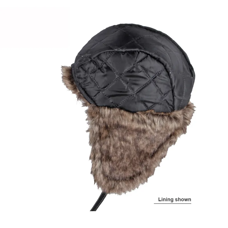 CARDANRO Artificial Leather Trapper Hats Unisex-3