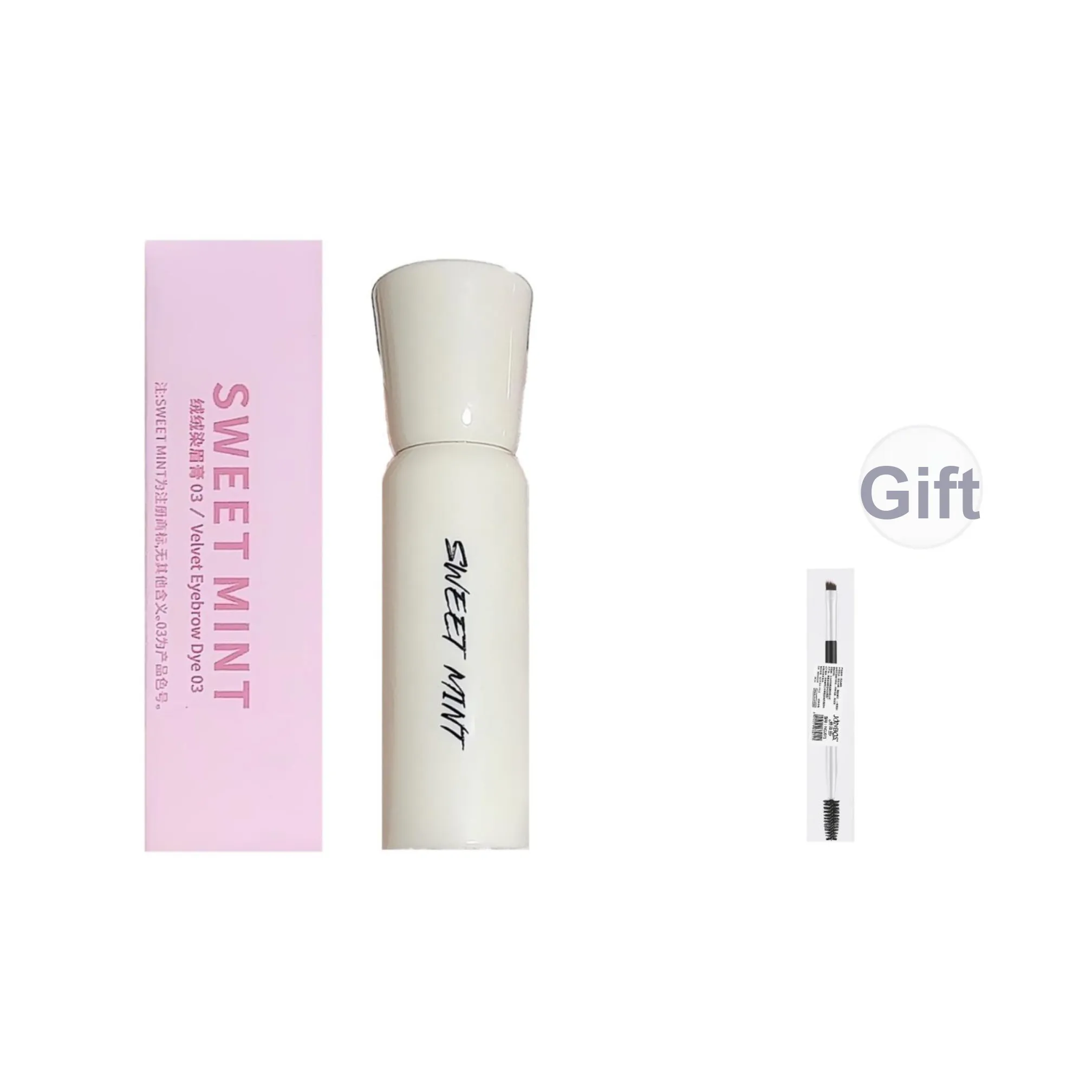 SWEET MINT Бархат Eyebrow Gel Естественный Устойчивый к выцветанию Длинный Сменный Легкий для смешивания Не размазывается ПРОФЕСИОНАЛЬНЫЙ Водонепроницаемый