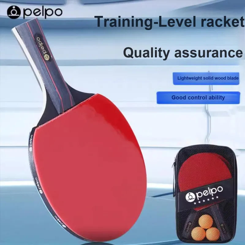 Ping Pong Paddles Unisex Rubber Sponge Poplar Red Multi Specification-13