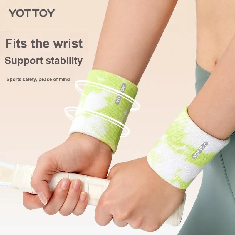 YOTTOY Wristbands Protective Neon Green [1 Pair] Women's-2