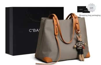 C°BANNER Oxford With Synthetic Leather Tote Bag, Shoulder Bag Women's