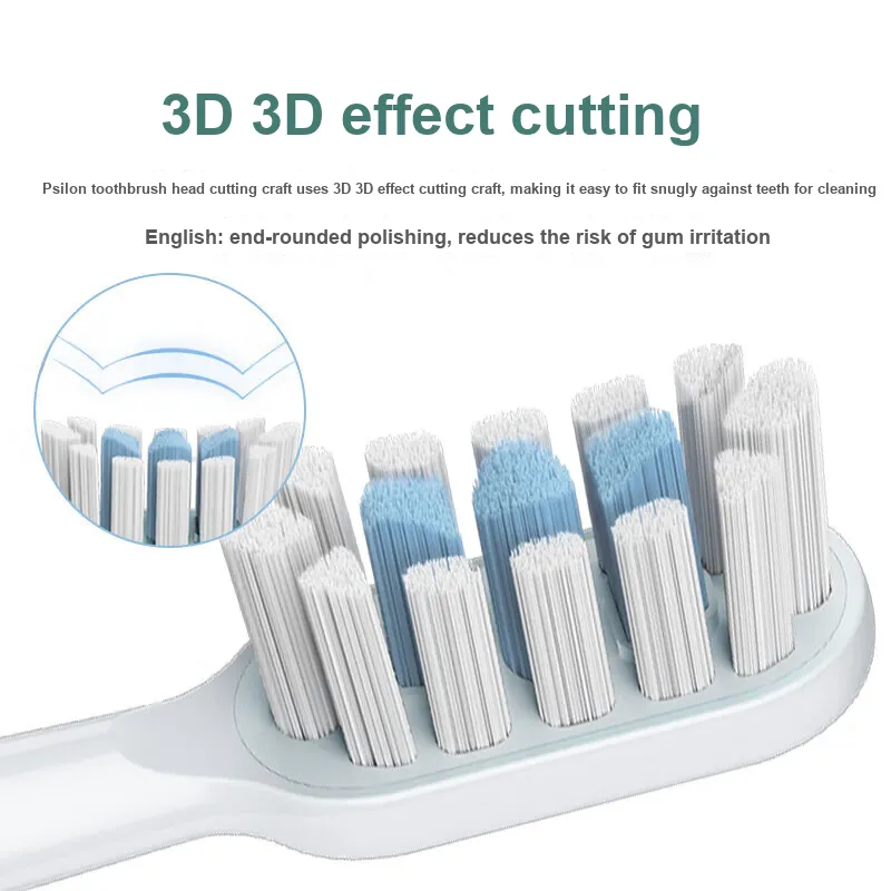 EIYEAH Compatible With Millet Mi Home Electric Toothbrush Heads Adults Unisex Hair Cleaning All Replacement Heads-18