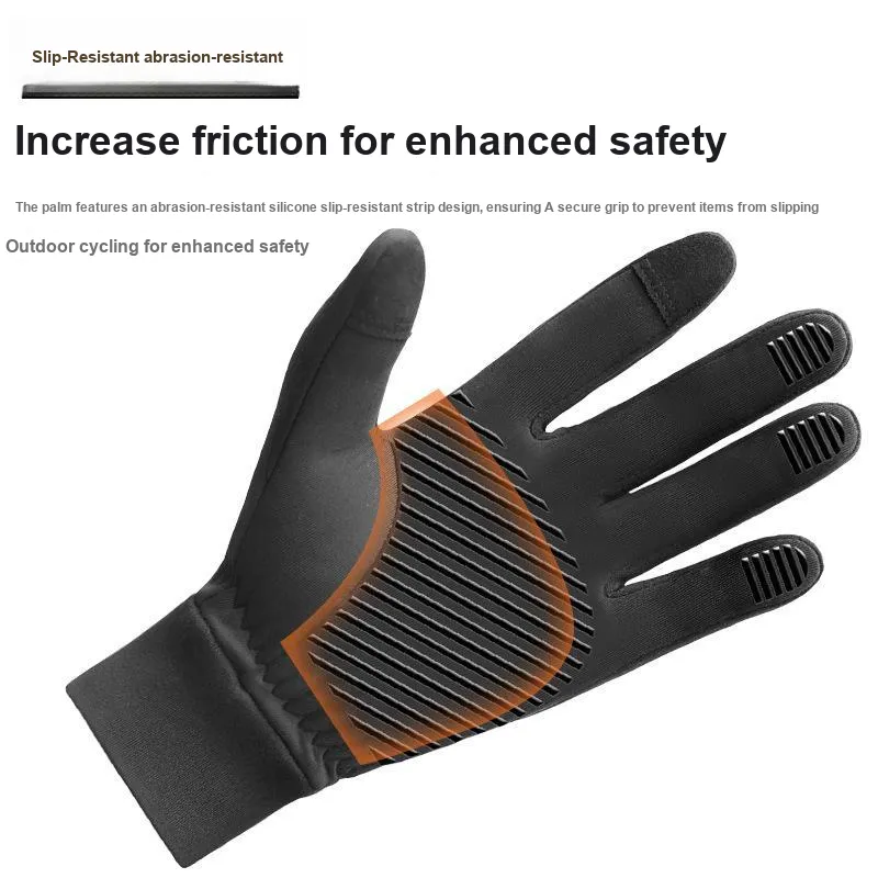 TANLU Riding Equipment Cycling Glove Unisex Silicone/Conductive Fabric-1