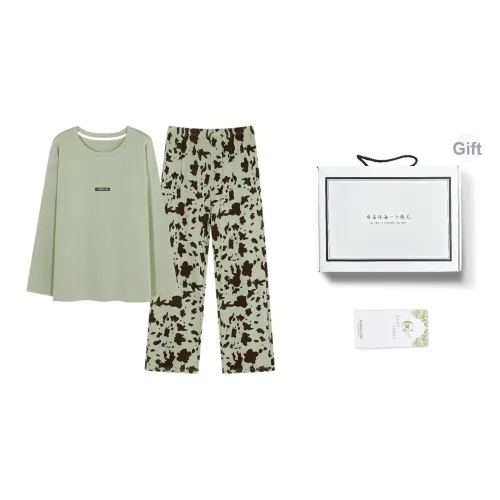Song Qianya Пижама Подарочная коробка Женская Зеленая