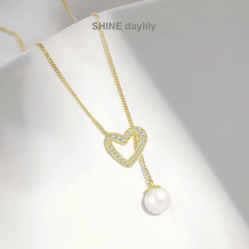 SHINE Cherished Moments Collection Zircon Copper Necklaces Women's-1