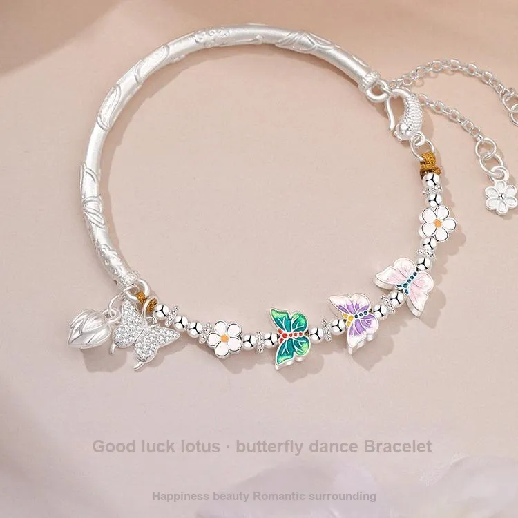 VIVIWELL 999 Fine Silver Bracelets Women's-2