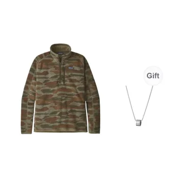 Patagonia Jacket Men's Sage Khaki Includes Necklace
