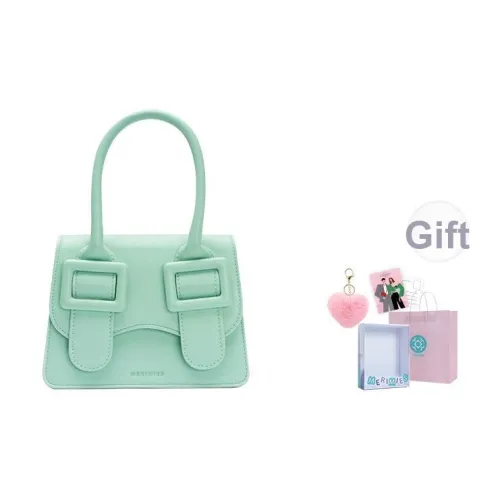 MERIMIES PU кожа полиэстер почтовая сумка сумка через плечо сумка среднего размера женская мятный кролик