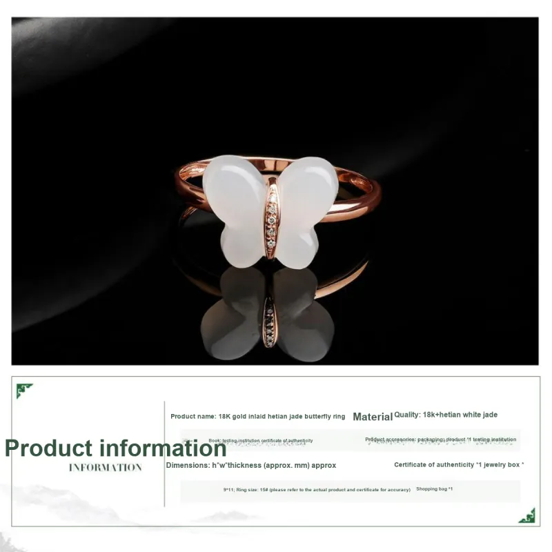 Oriental Jade Rings White Jade Women's-1