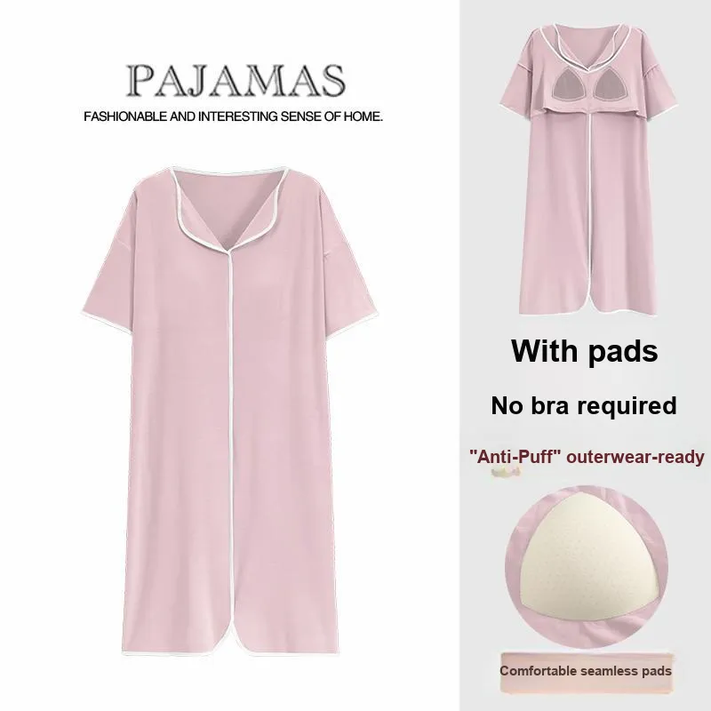 Mulong Family Nightgown Women's Pink-1