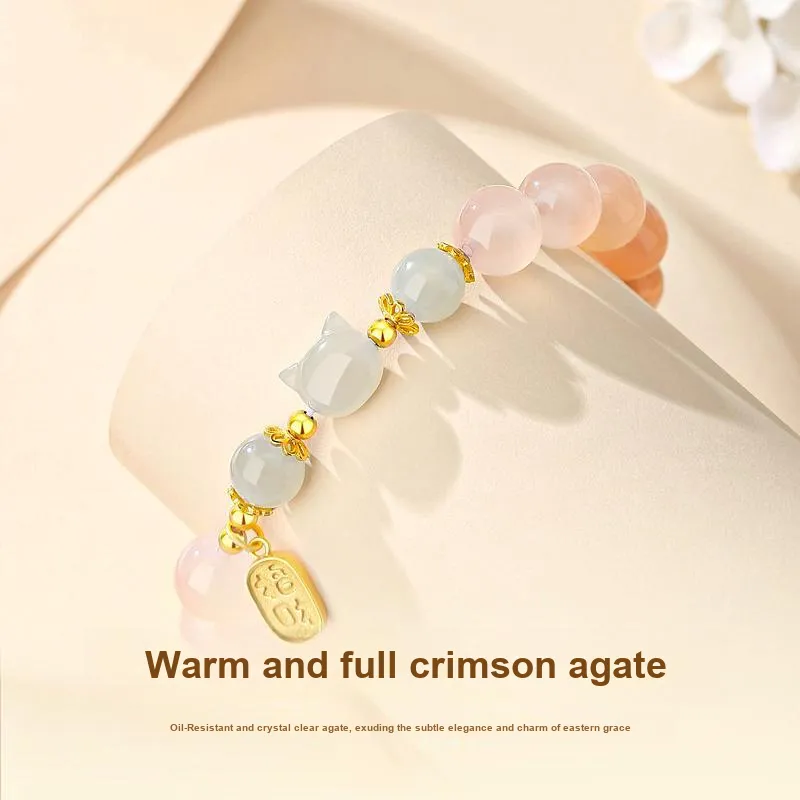 Hurry That Year Bracelets Pale Greenish White Jade Women's-2