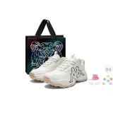 White/Black (Black Tiger Shopping Bag+Stars Shoe Charm)