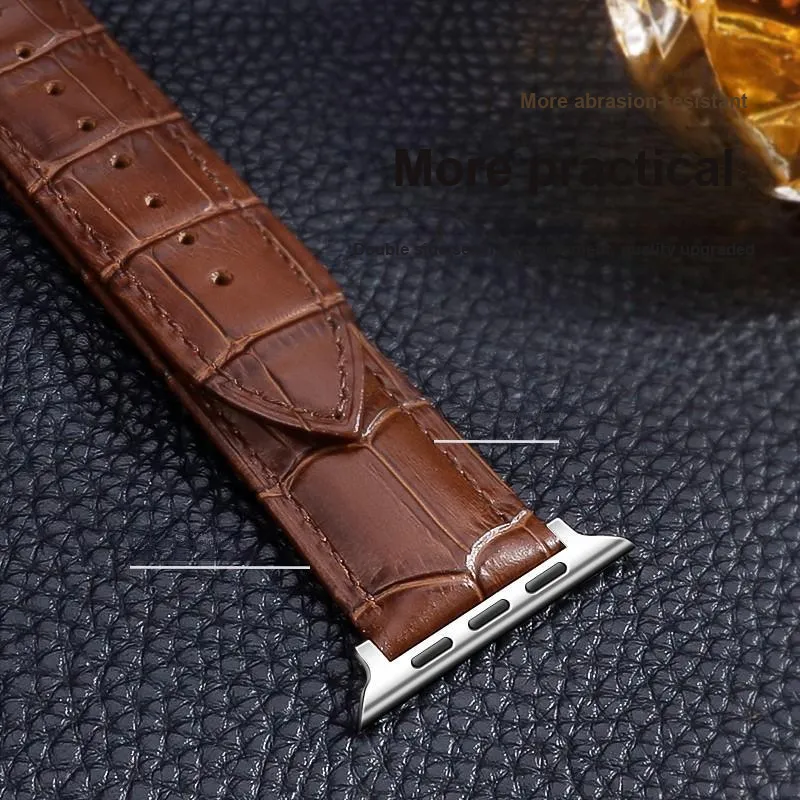 FZRT Apple Compatibility Watch Band Cowhide Leather Material-8