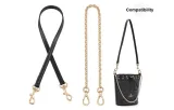 [Underarm Shoulder Strap]Black 65cm+Decorative Chain