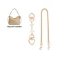 White Four-Leaf Clover Extender Chain 15cm+Decorative Chain 47cm