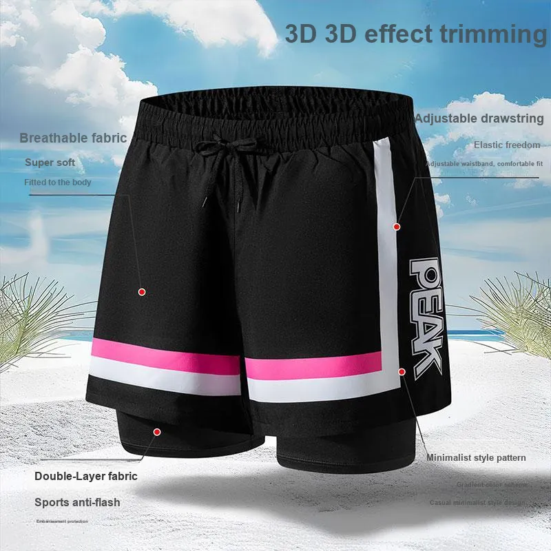 PEAK Swimming Sets Suitable For Both Indoor And Outdoor Use Unisex Swim Shorts Swimwear-3
