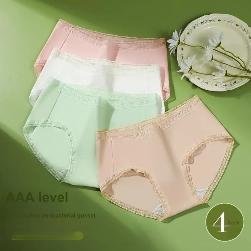 Red Bean Underpants Women's 4 Pack-2