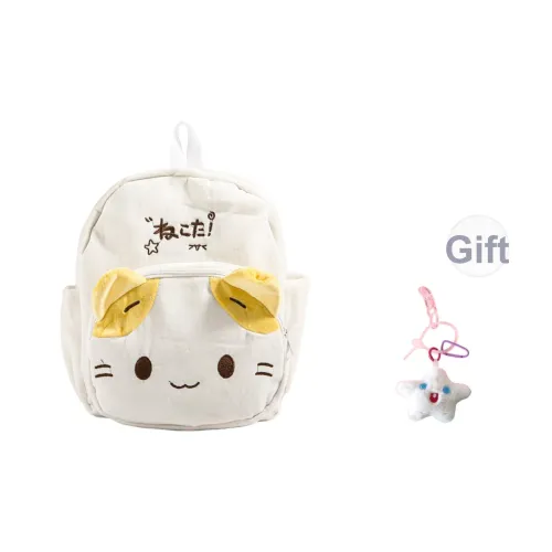 BRABOSTON Плюшевый рюкзак стандартный унисекс белый