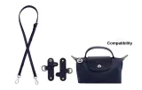 Adjustment Shoulder Strap 94-114cm+No Perforated (Berry Purple Silver-Tone Buckle)