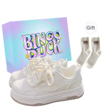 BINGO DUCK Skateboard Shoes Women's Beige