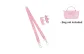 (Pink) 95cm Non-Adjustable Set