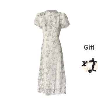 / Short Sleeved Dresses Women's Multicolor Long+Bowknot Hair Tie Comes With