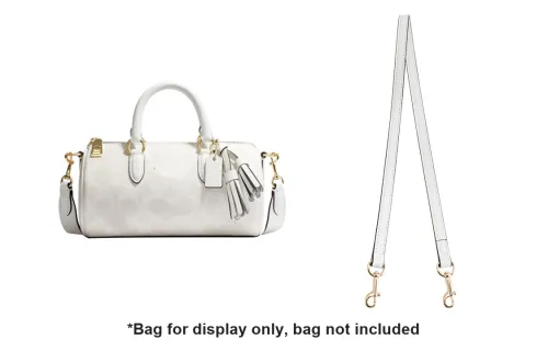 Luxury Care Artisan Workshop Artificial Leather Shoulder Strap Accessories Bag Strap Women's White/Black