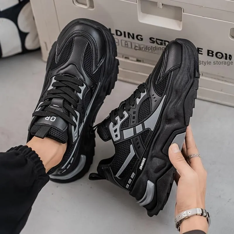 King Jinmai Slip Resistant Breathable Low Top Chunky Sneakers Men's-9