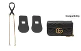 Black Shoulder Strap 100cm+Abrasion-Resistant Patch[Crossbody Style]
