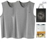 Crew Neck 2 Pack (Heather Gray+Heather Gray) 2 Pcs, Easy to Wash!