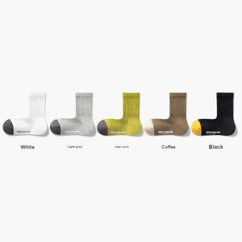 B&C.Room FW23 Mid Calf Socks Men's 5 Pack-9